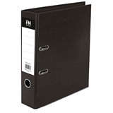 FM Foolscap Size Lever Arch File Glossy Cat Black